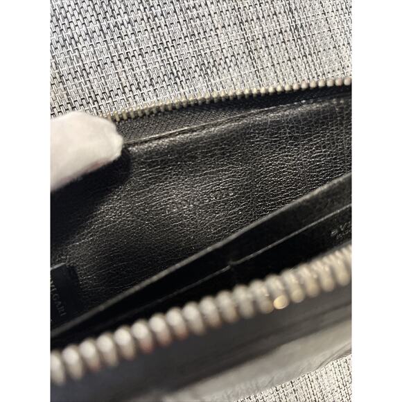BVLGARI Be Zero One Leather/Canvas Zip Around Long Purse Wallet Black - Nice One - Picture 9 of 12